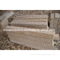 G682 Rusty Yellow Rough Picked Granite Garden Fence